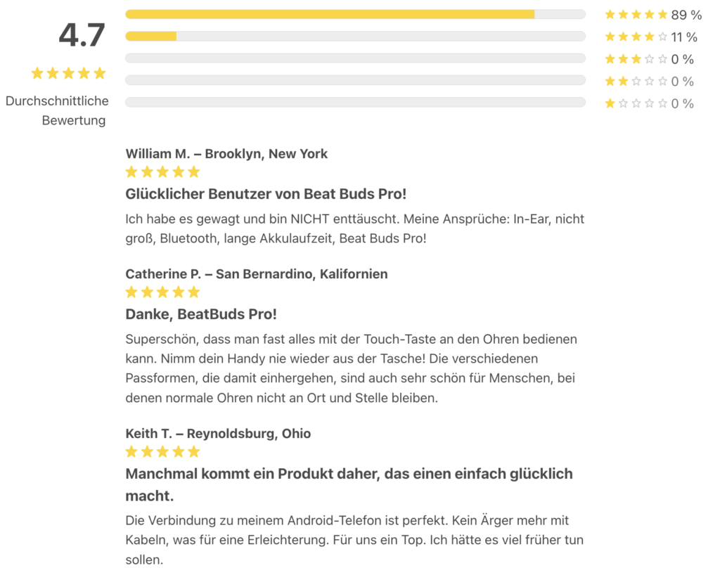 Bewertungen und Erfahrungen mit den Beat Buds Pro!